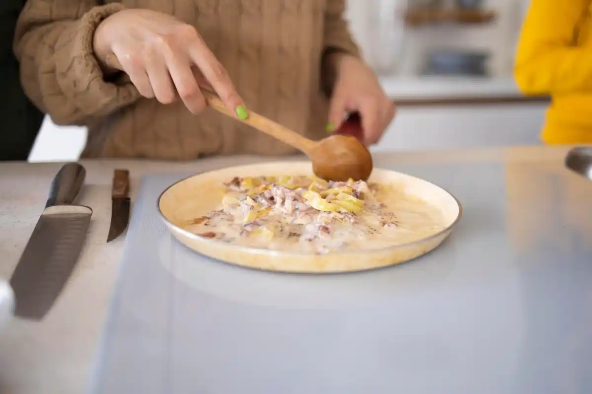 Dutch kitchen quick meal preparation