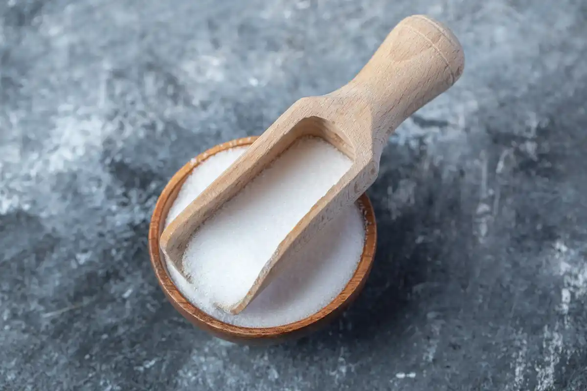 cooking salt in kitchen close up